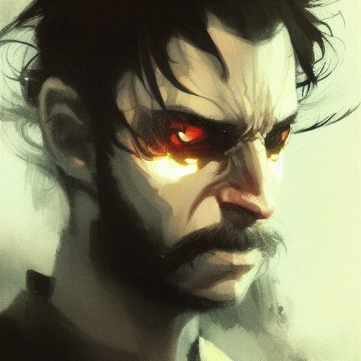 Cyberpunk Artist Lacks Facial Hair