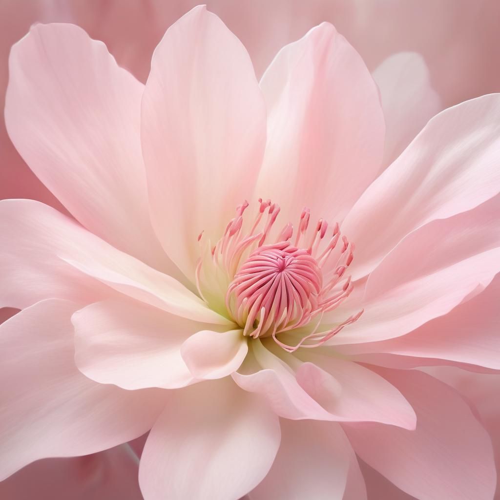 Delicate Pink Blooms in Soft Pastel Hues
