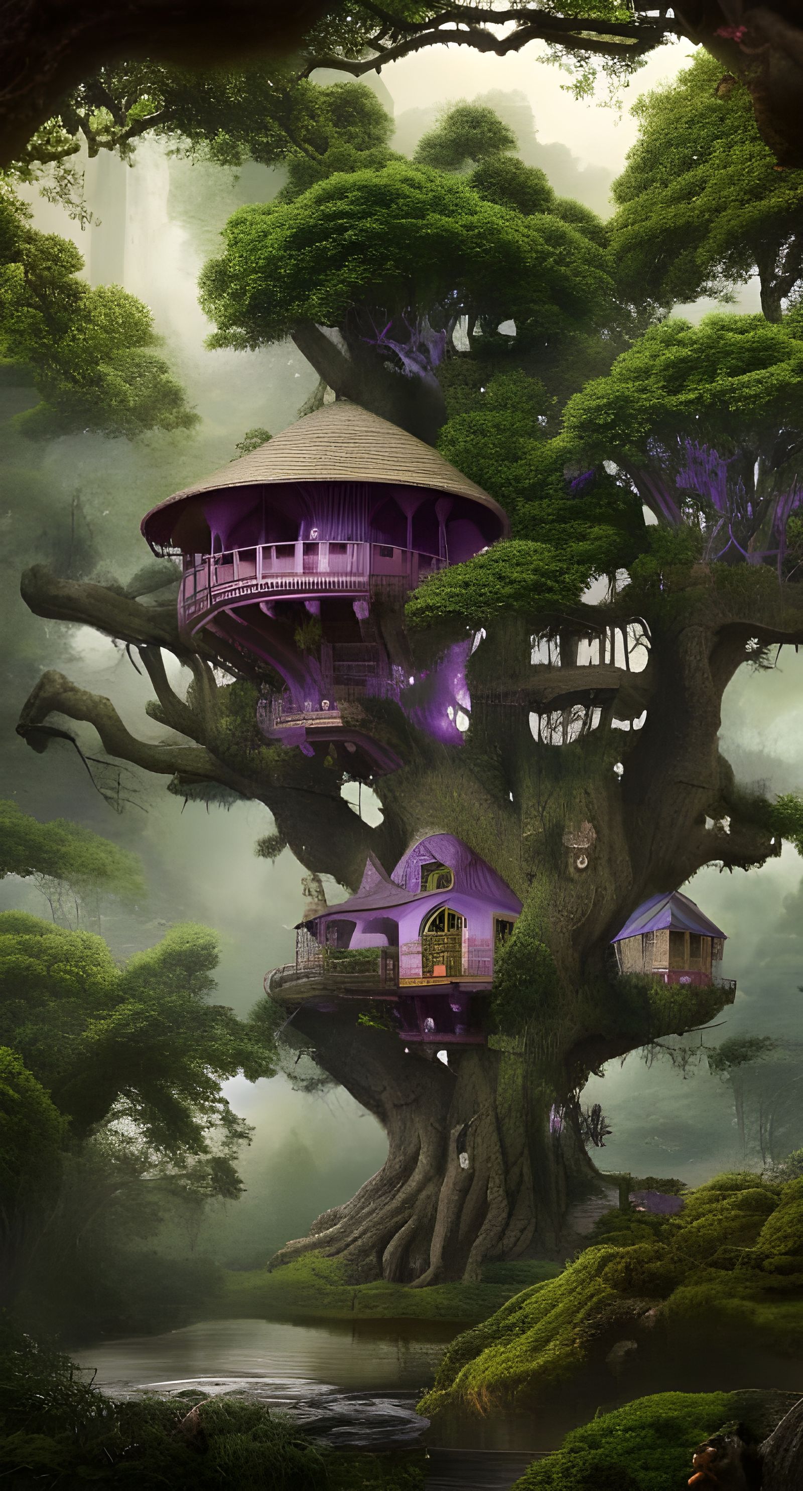 Cool purple treehouse 3