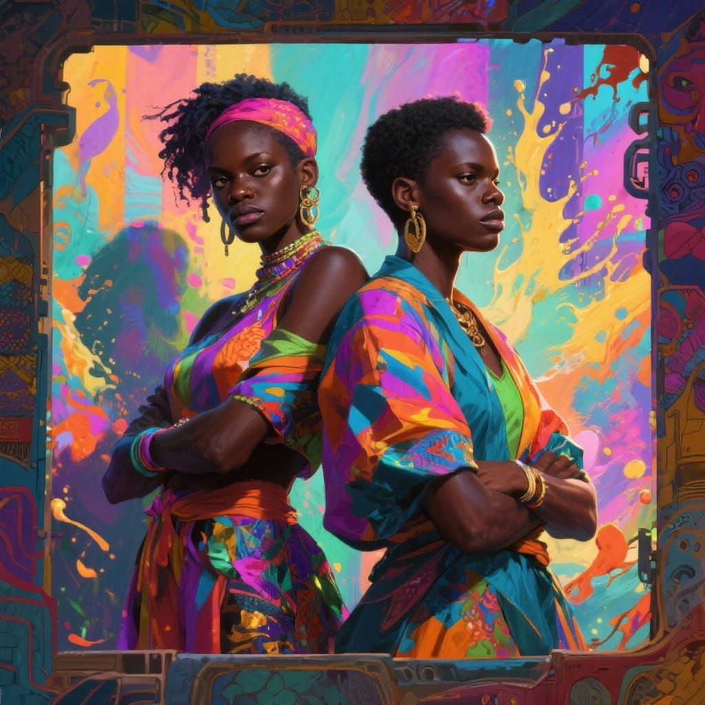 Vibrant Portraits of African Descent in Hyperrealism