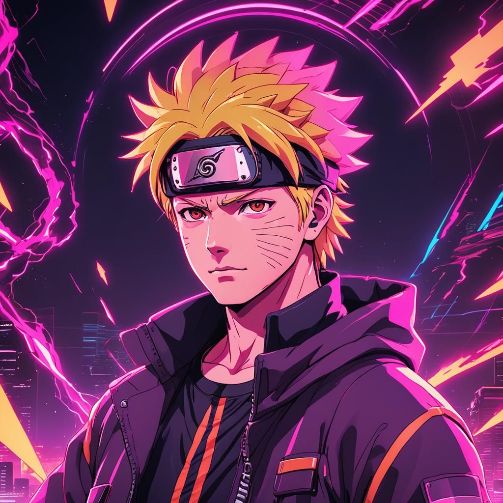 Neon Ninja: A Retro Futuristic Naruto