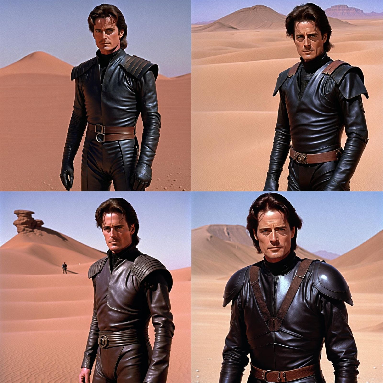 Kyle Maclachlan as Paul Atreides in Arrakis Desert Landscape