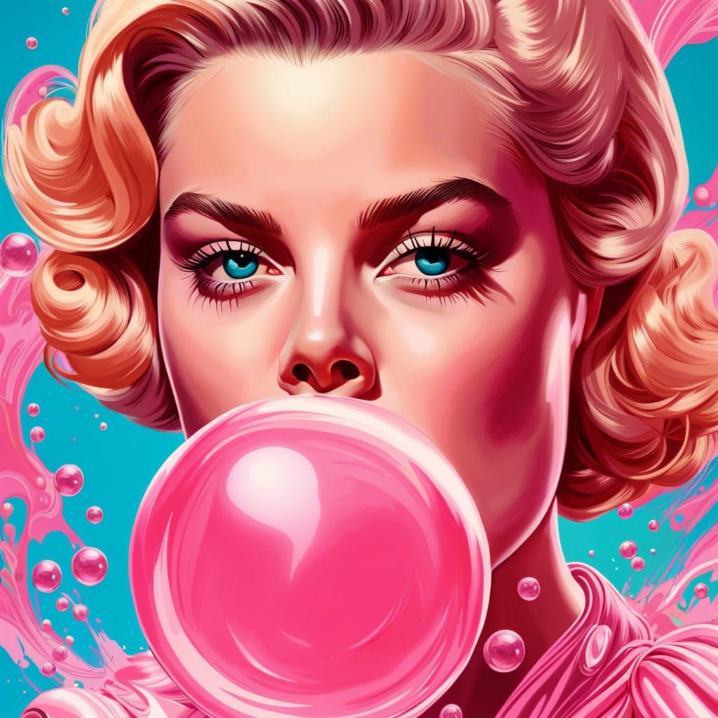 Grace Kelly bubble gum