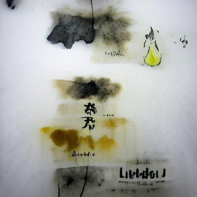 Sulphurous Landscape in Muted Sumi-e Tones