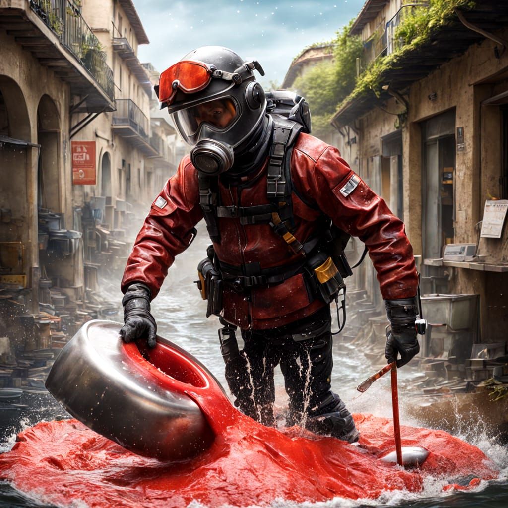 AI Interpretation of Washing Up