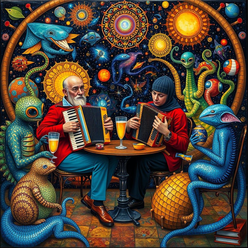 Psychedelic Utopia: Sacred Geometry in Bosch Style