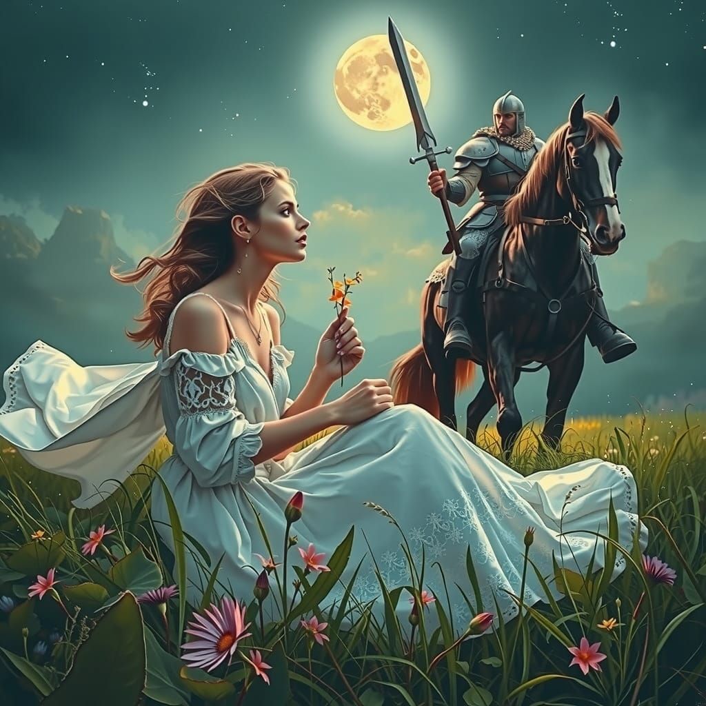 Lunar Herb Collection: Polychromatic Oil Painting