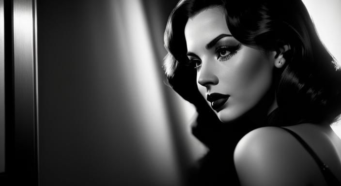 Sultry Film Noir Siren
