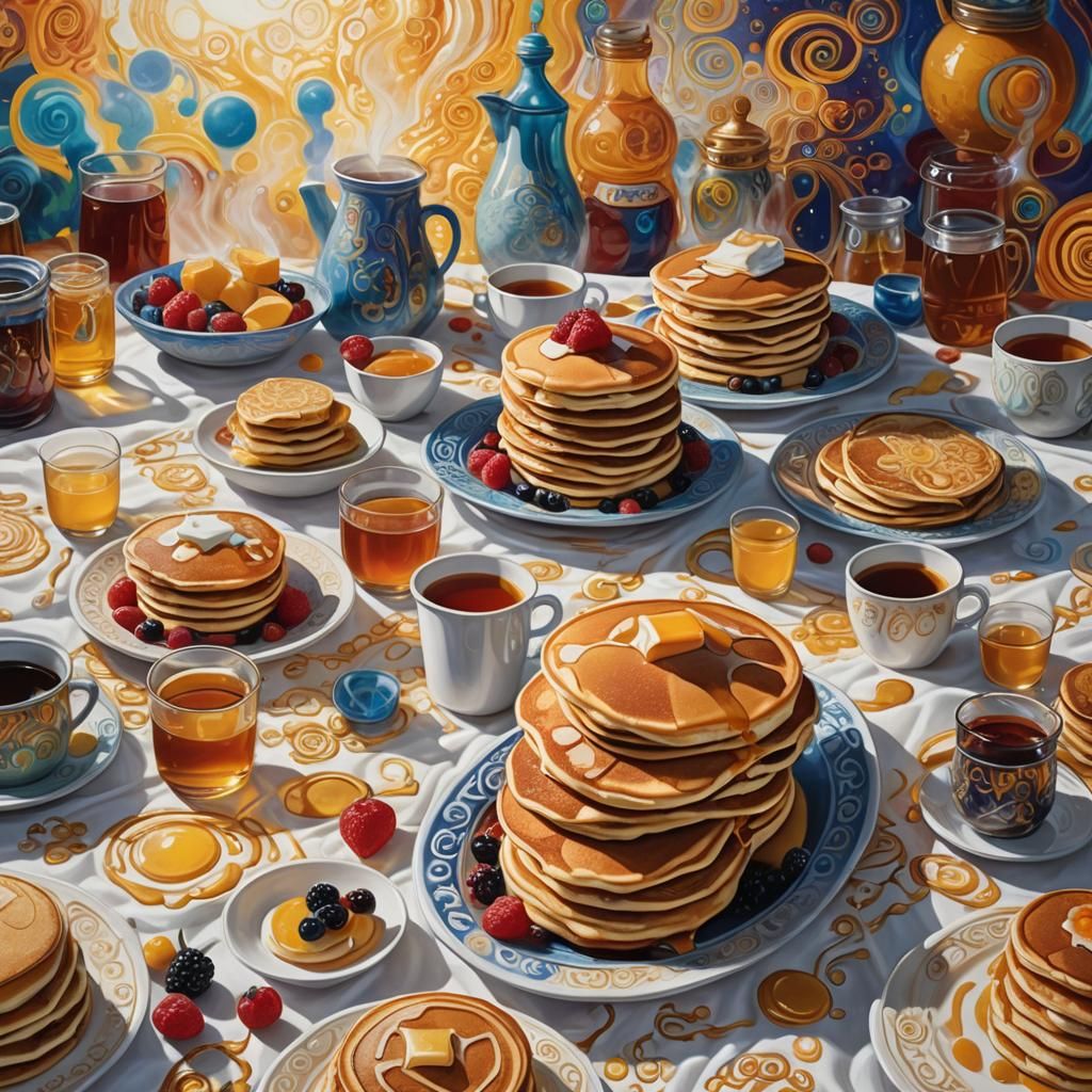 Fluffy Pancakes in Cosmic Morning Light