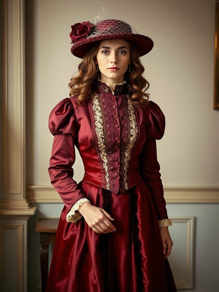 The Burgundy Dress 2