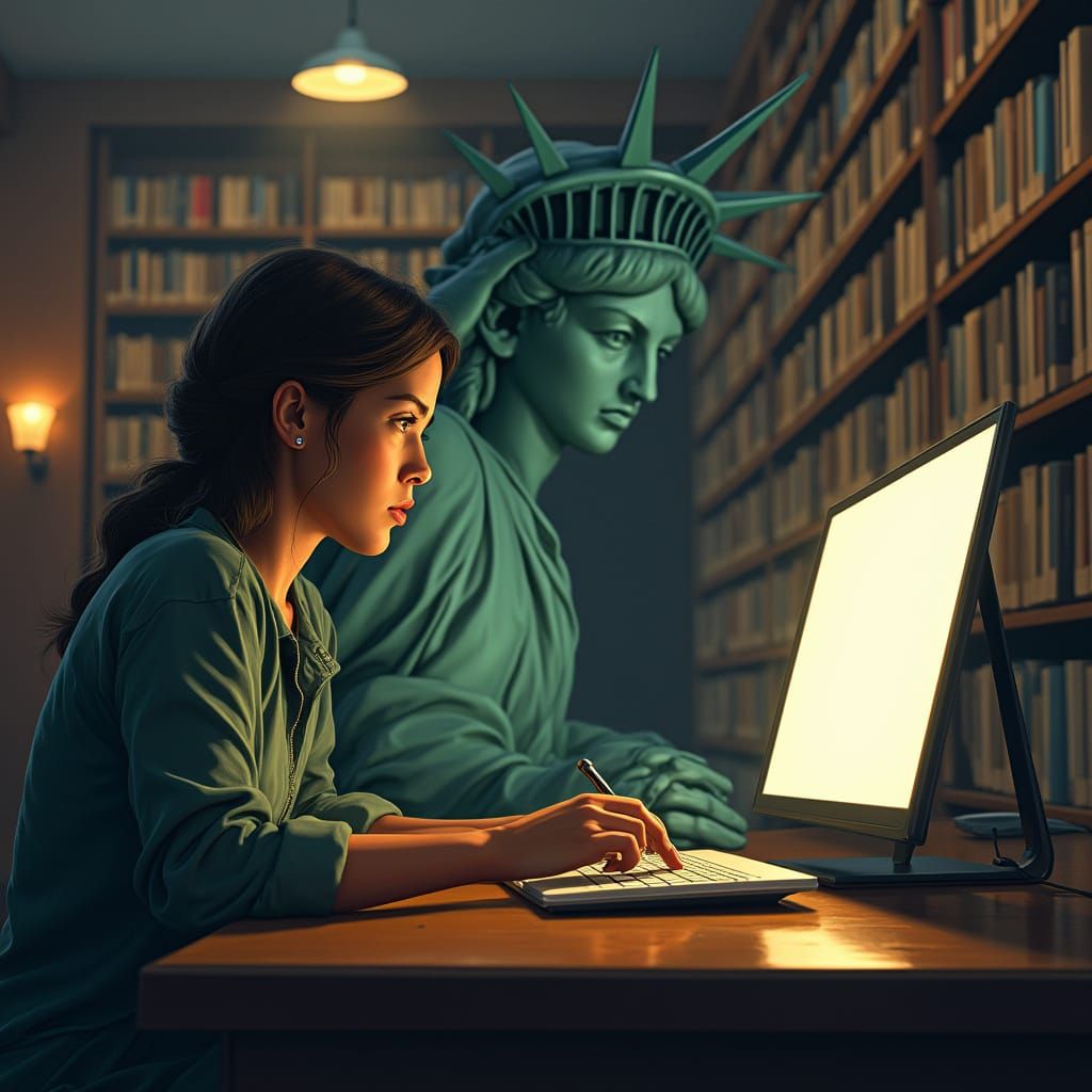 Liberty at the library