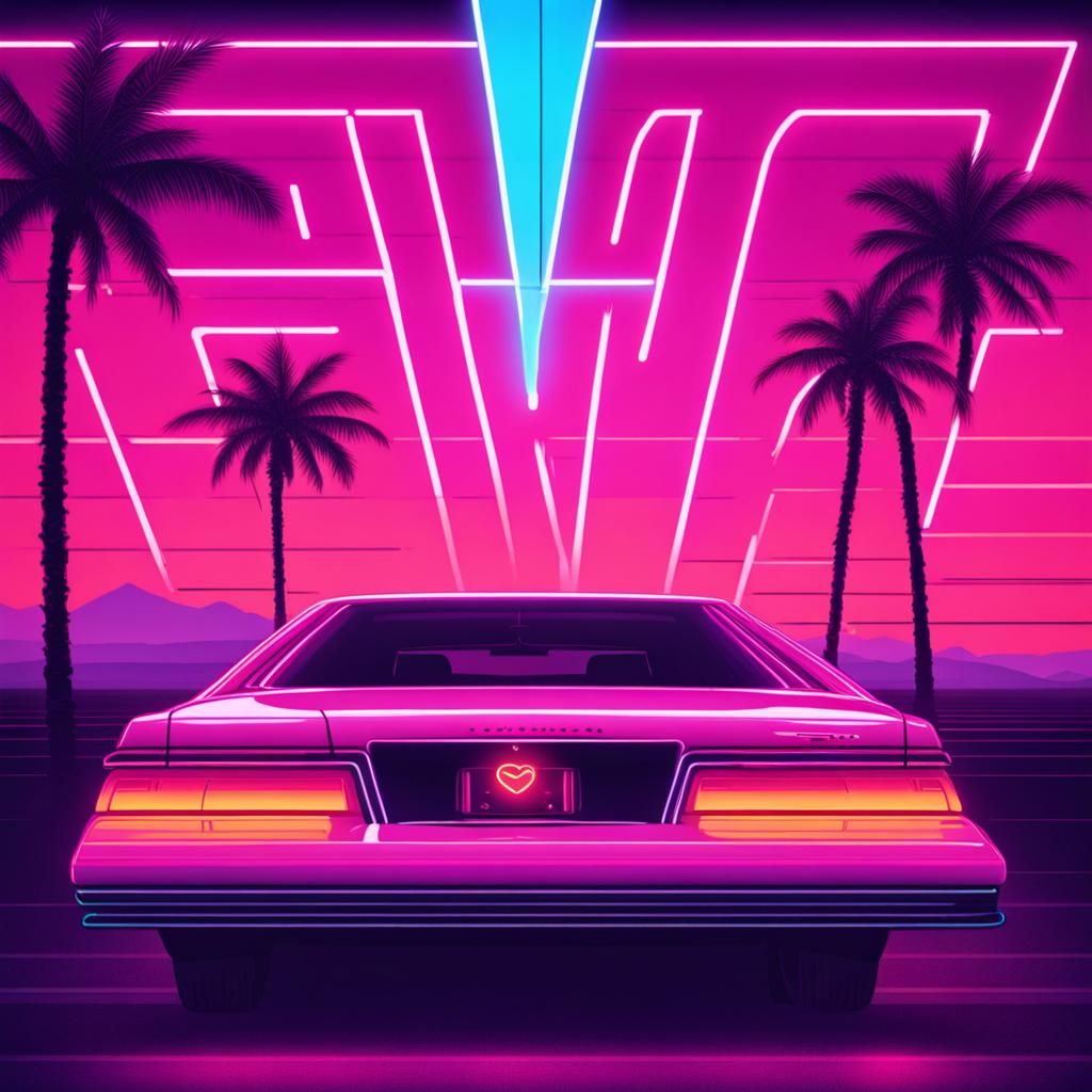 Love in a Futuristic Neon Dream