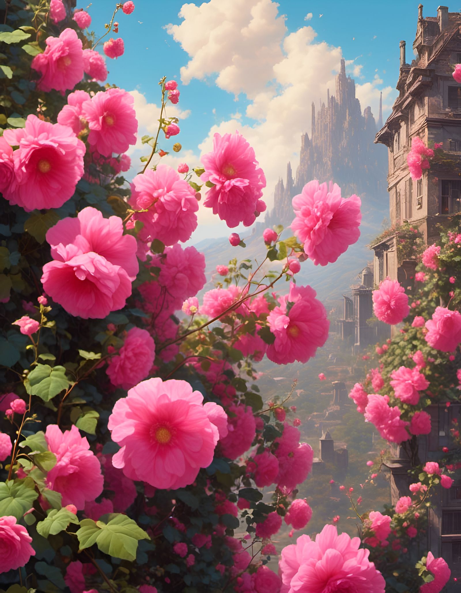 Vibrant Poppy Hues Fill the Japanese-Inspired Sky