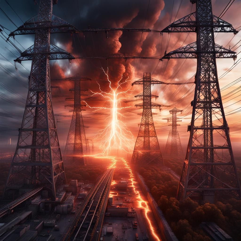 Apocalyptic Grid Collapse in a Fantastical, 8K Resolution Ma...