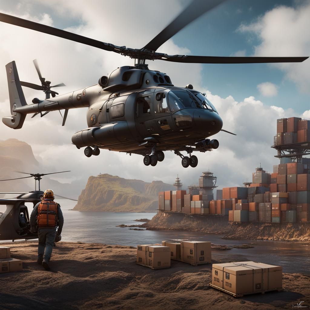 Spectacular S-64 Helicopter Showcase in Unreal Engine 5