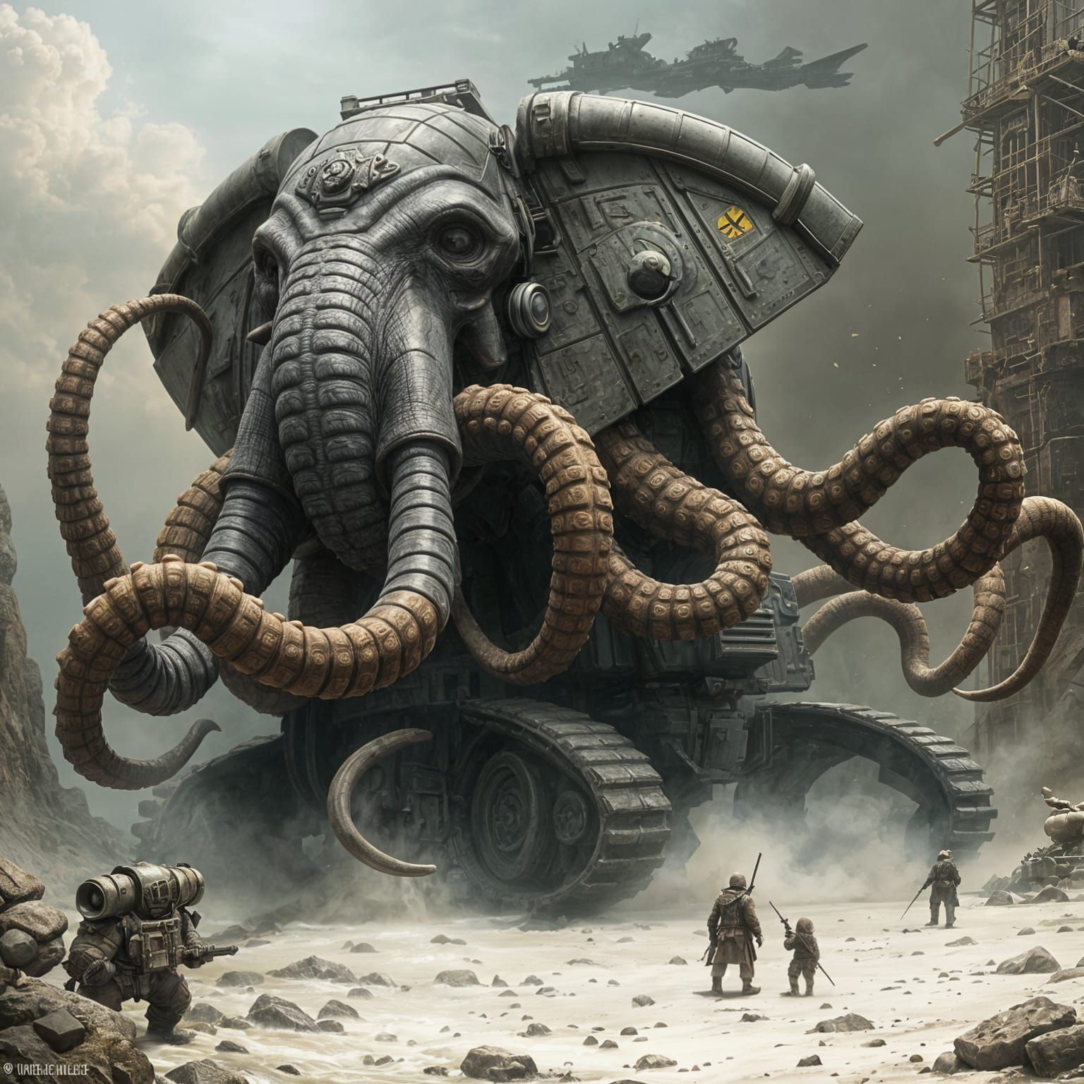 Mysterious Hybrid Creature Combines Elephant, Octopus, and T...