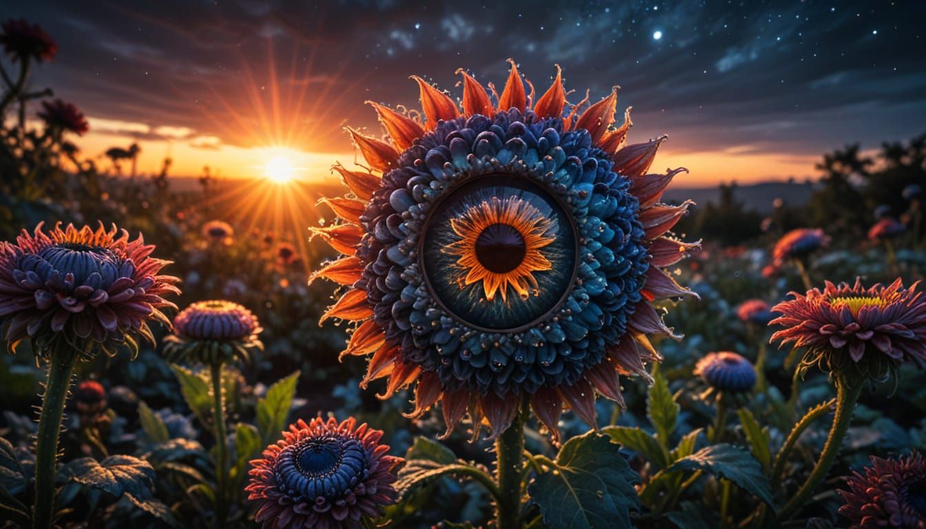 The flowers are watching you...