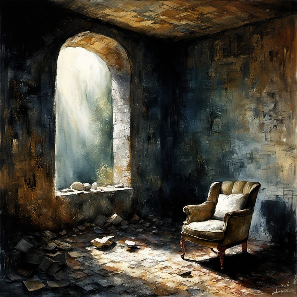 Dreamlike Visions of Love in Dry Brush Aquarelle