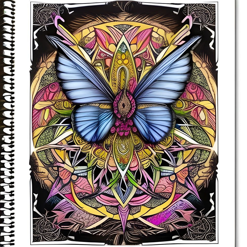 Butterfly mandala