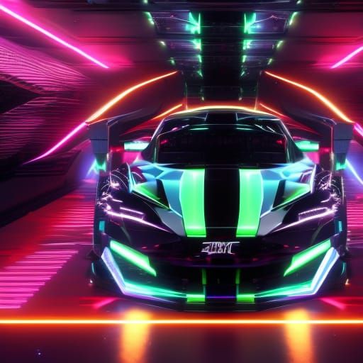 Neon Speed Demon in Shibuya Streets