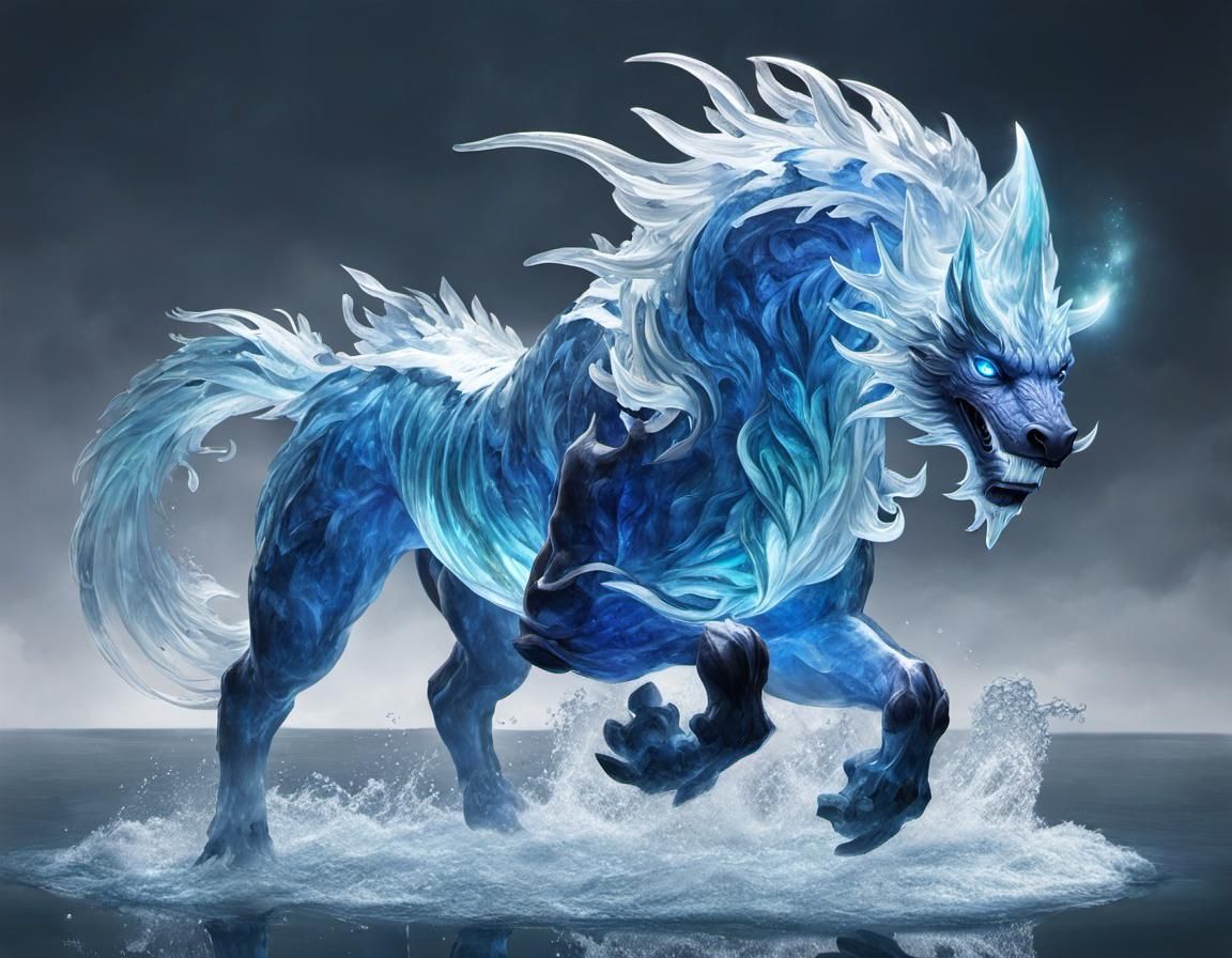 Sapphire Water Elemental Revealed in Crystal Clear Lake