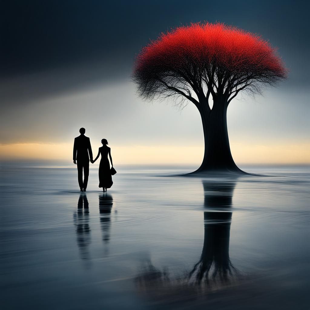 Dreamy Electronic Music Scene in Neon Lights