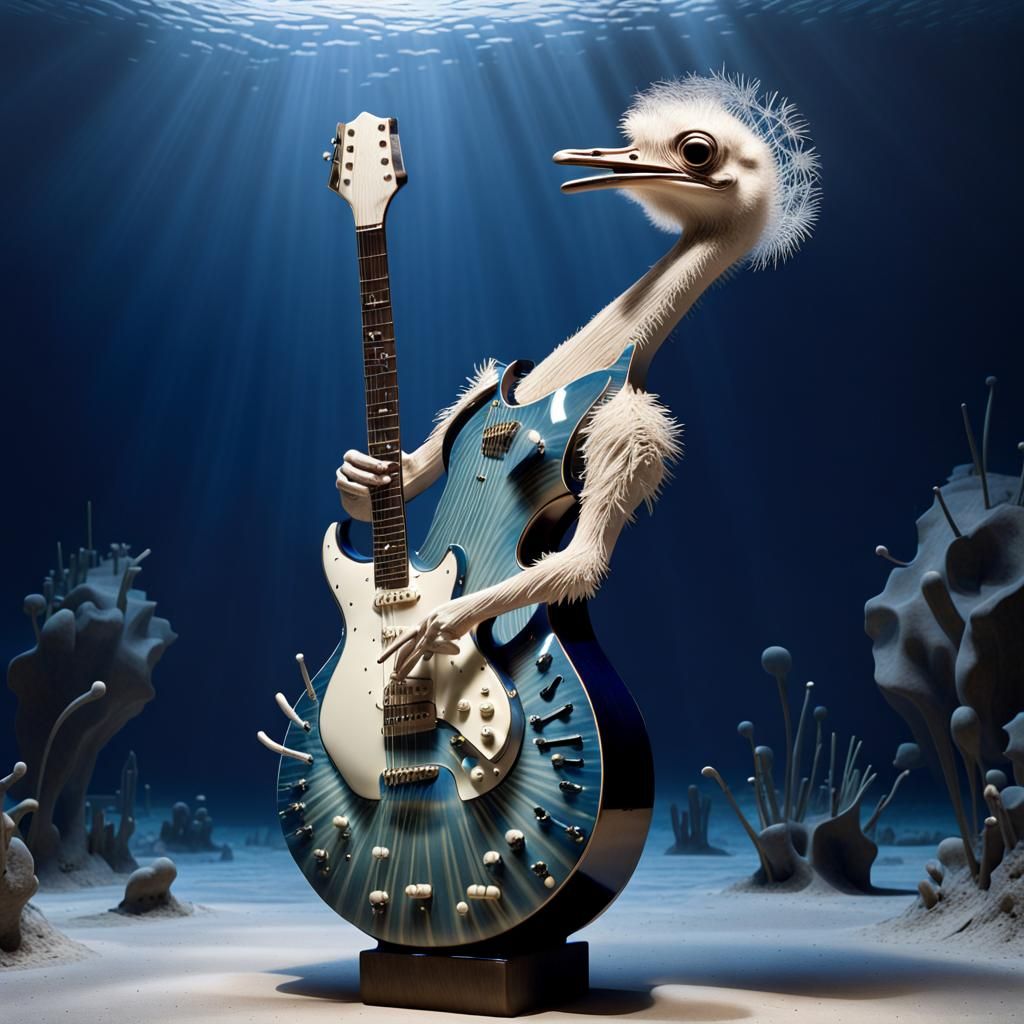 Ethereal Musician in a Dreamlike World