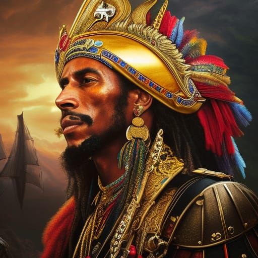 Pirate Bob Marley: Intricate Pencil Sketch Portrait