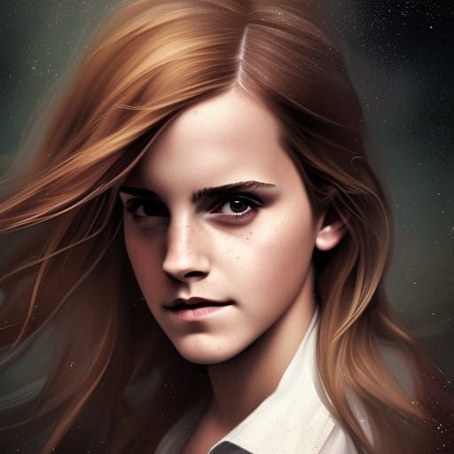 beautiful Emma Watson as Hermione Granger, perfect picture, like photo