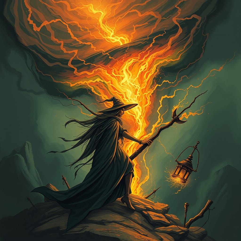 Witch Tornado in a Whirlwind of Magic