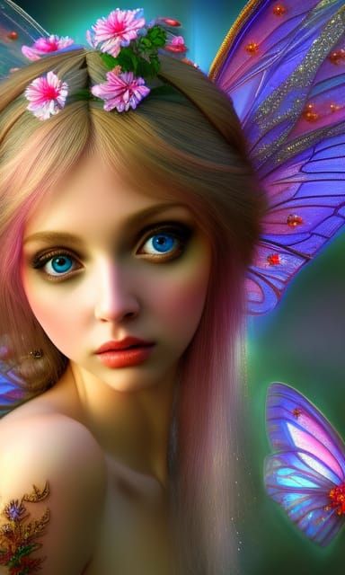 Fairy Goddess Princess in Photorealistic Fantasy Art