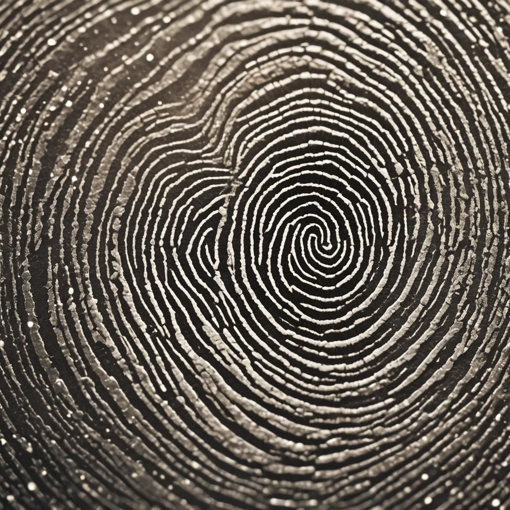 Elegant Fingerprint Art Composition