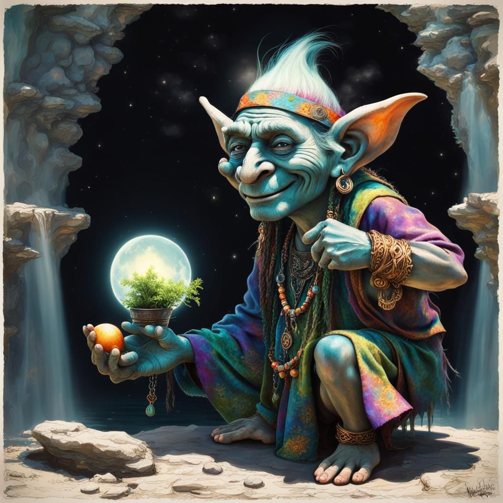 Vibrant Troll in Whelan's Style