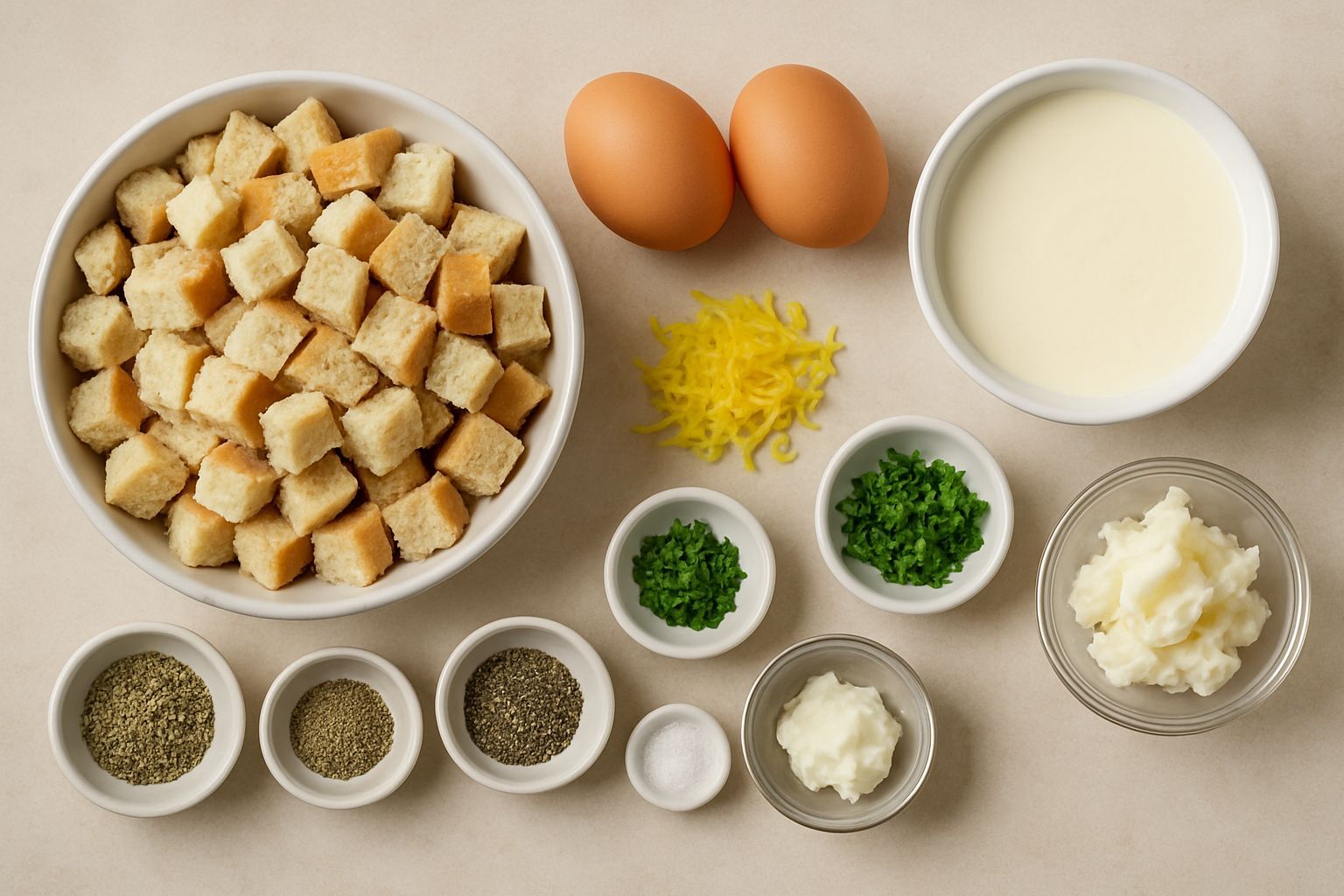 AI Depiction of Stuffing Ingredients