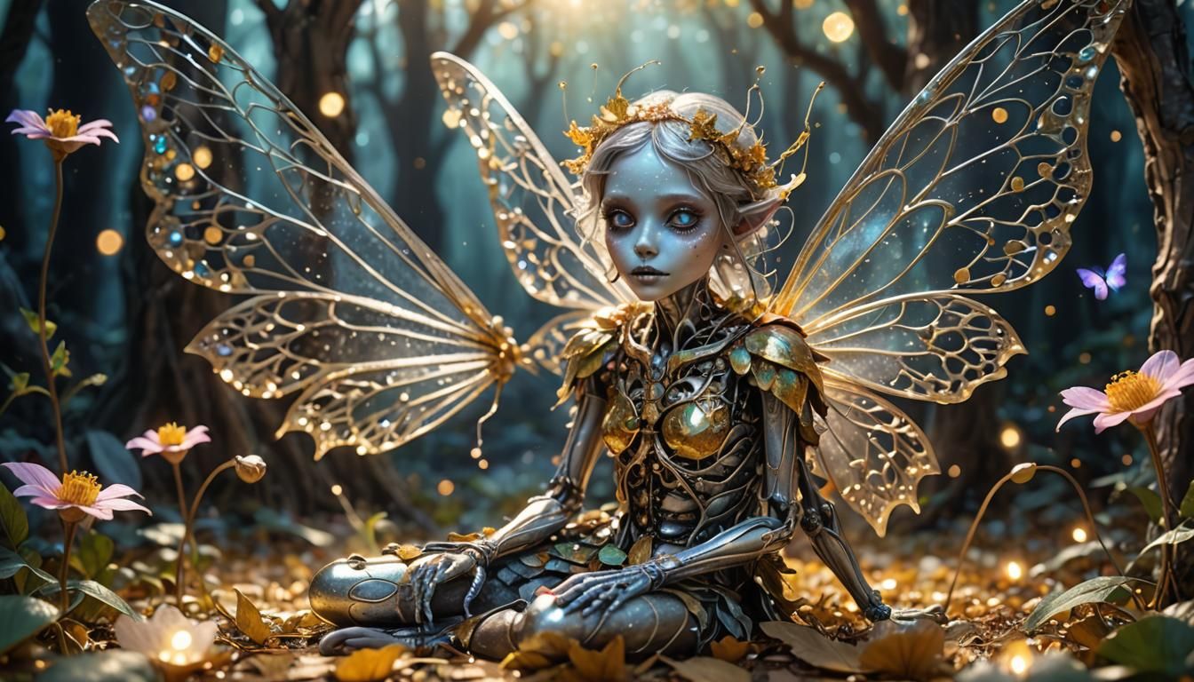 Ethereal Fairy in Moebius Air, with Intricate Mystical Aura....