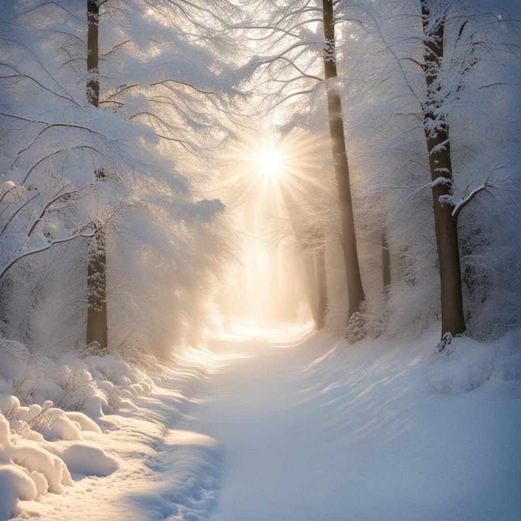 Divine Winter Scene in Soft Focus