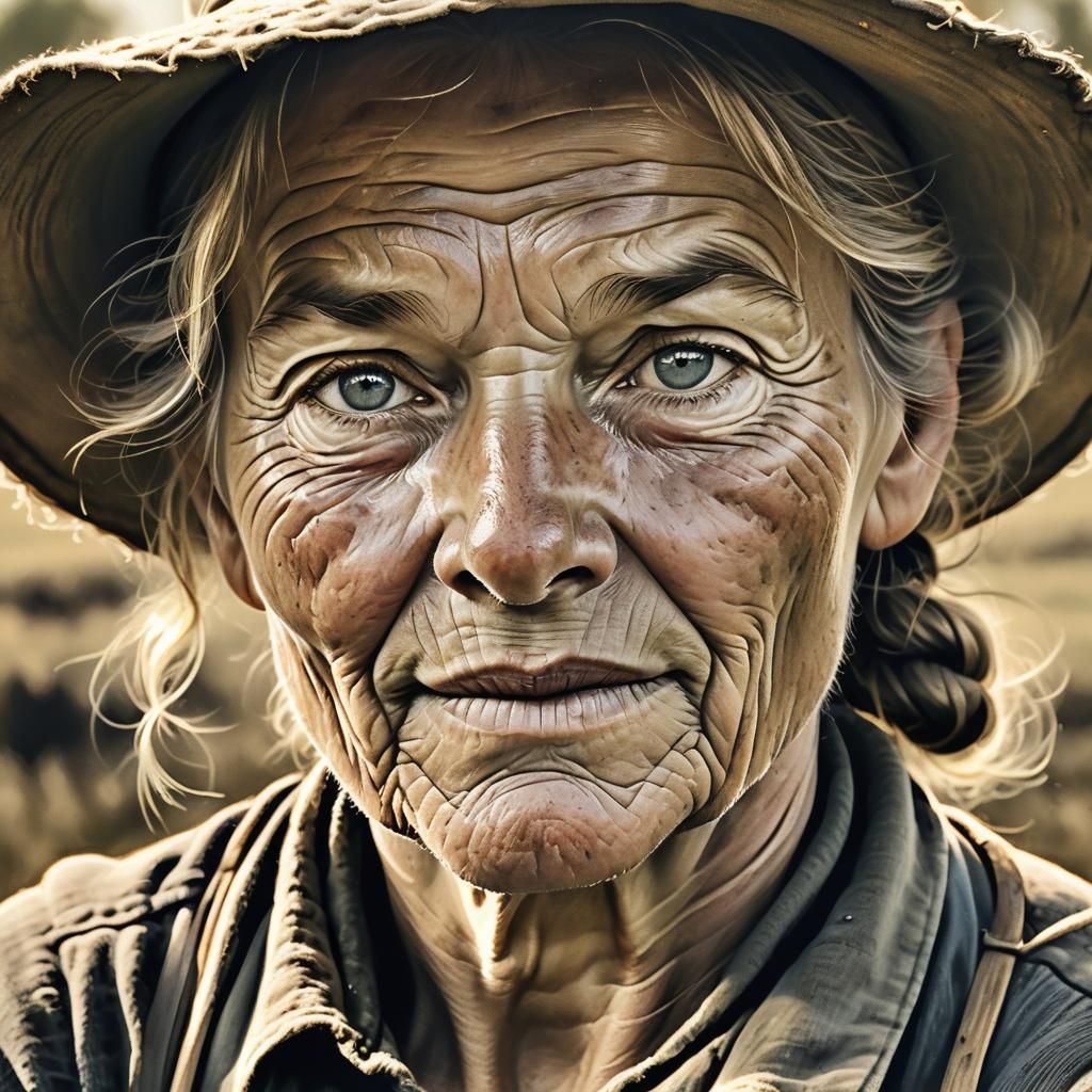 Portrait of a  Female Dutch  Farmer