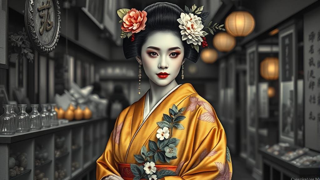 Geisha in Industrial Oasis