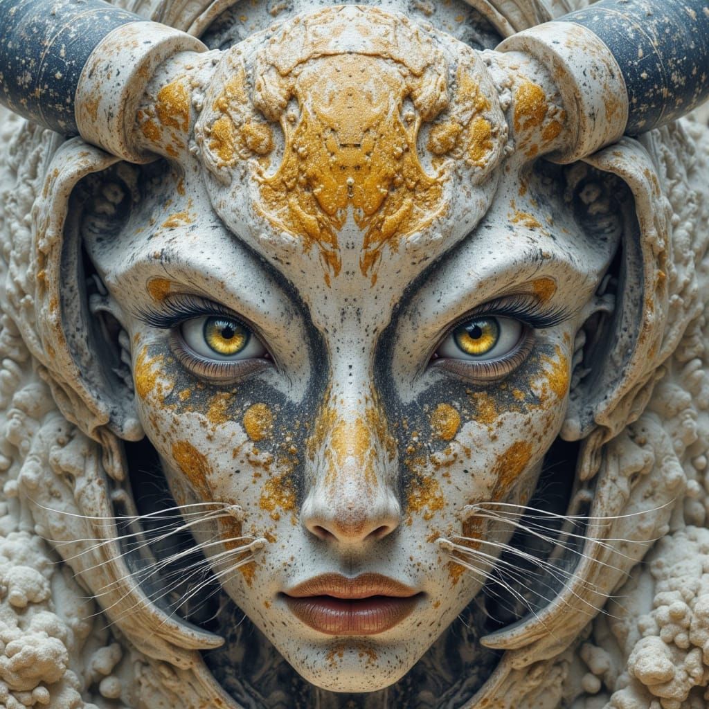 Abstract Reality in Dark Oil Paint Style