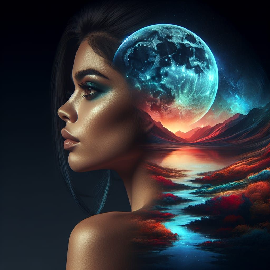 Exotic Beauty Adrift in a Fantastical Galaxy