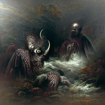 Surreal Horror Demons in Dark Medieval Style