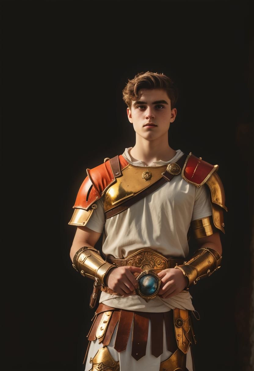 Mars, the Roman God of War, in Baroque-Inspired Digital Phot...