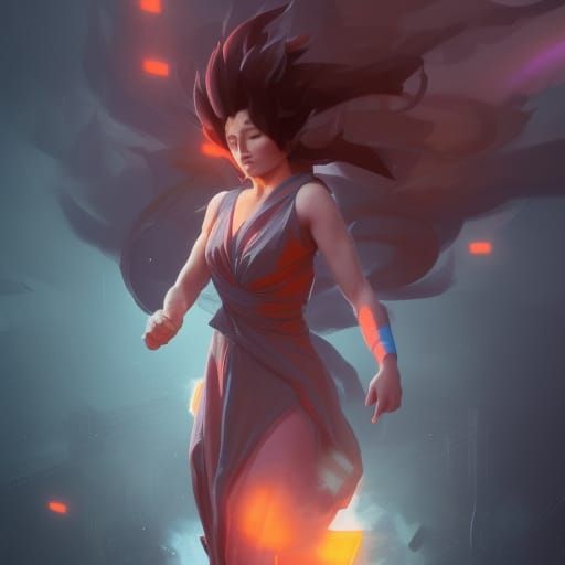 Edith Piaf Transcends as Super Saiyan
