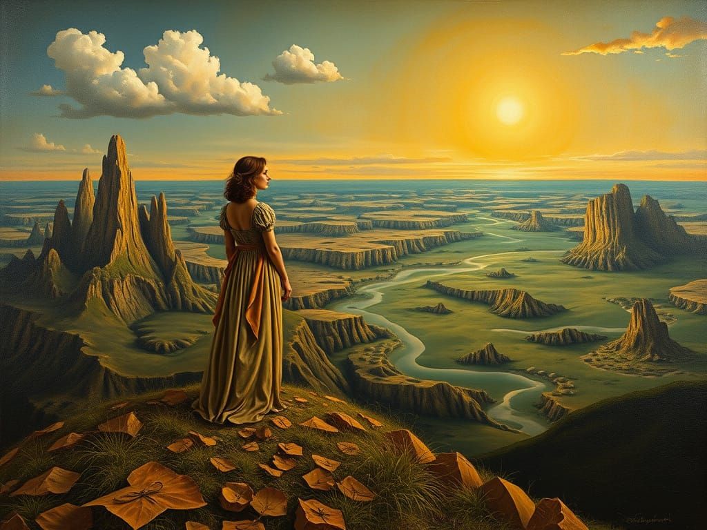 Surreal, Melting Landscape Inspired by Brueghel and Dali