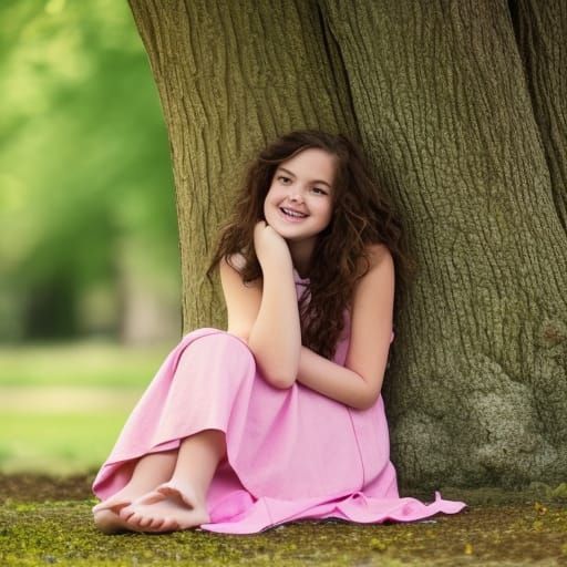 A Young Artist Finds Inspiration Under the Oak Tree