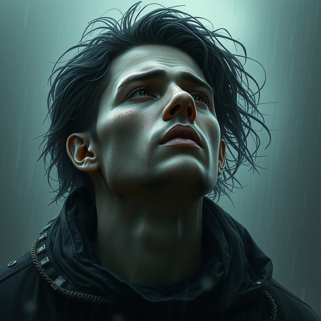 Moody Portrait in Triadic Colors