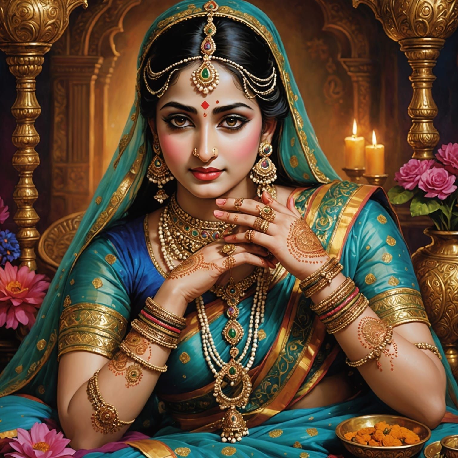 Gentle Devotion: Lord Krishna's Tender Touch