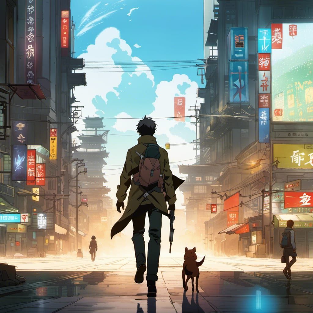 A BOY AND HIS DOG