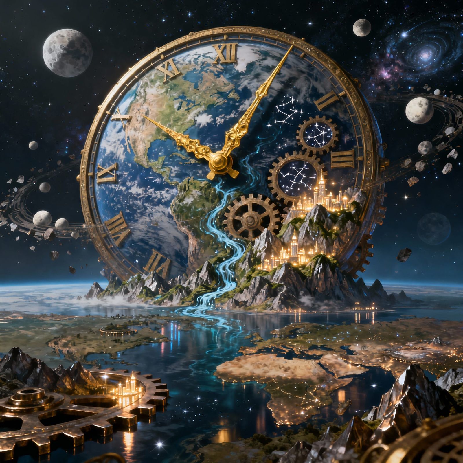 Cosmic Clock: Planet-Sized Timepiece in Space