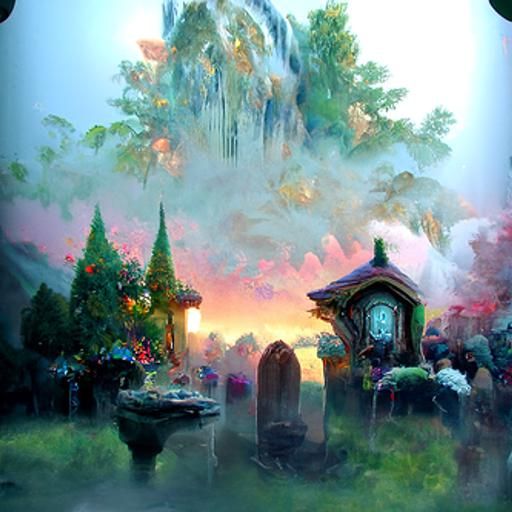 Ethereal Whispers of Mortality in Dreamy Fantasy
